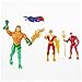 DC Comics, Action Figures 4-Pack, Superman, The Flash, Shazam!, Aquaman 4-inch Figures, Accessories, Superhero Kids Toys for Boys and Girls, Ages 3+