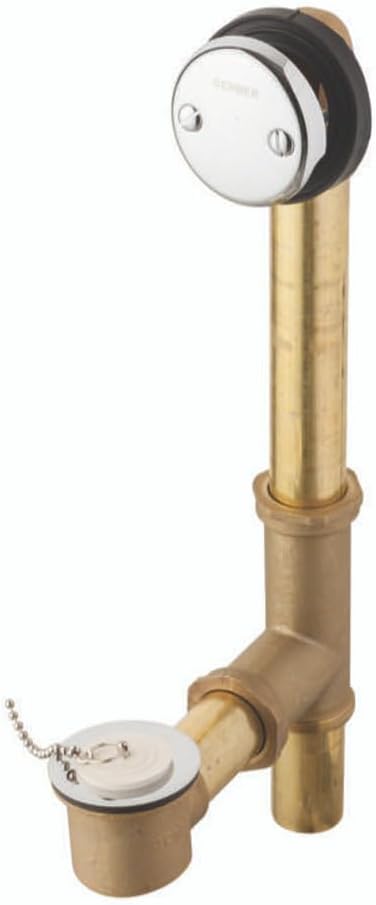 for Gerber 41-895, G0041895 Gerber Classics Chain & Stopper Fit-All 20 Gauge Drain for Standard Tub Chrome Replaces Parts