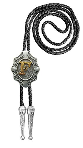 Cravate Western Country Cravate Necktie Bolo Tie Idée Cadeau Original Lettre F Homme
