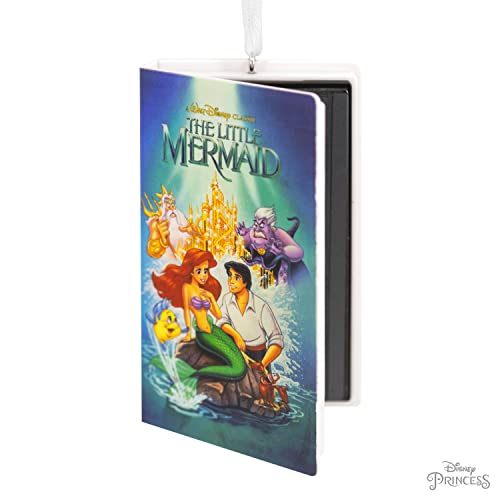 Hallmark Disney The Little Mermaid Movie Retro Video Cassette Case Christmas Ornament (0002Hcm9025), Plastic #TOP5