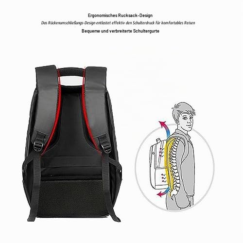 SEAFRONT Wasserdichter LED Rucksack mit BT APP, Programmierbar Buntes LED Smart Display, USB betrieben, 64 X 64 Bildschirm, DIY Reise Laptop Rucksack für Männer und Frauen