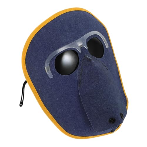 LIFKOME 牛製可能バンド付き溶接用保護マスク メガネ一体型 電気溶接作業対応 耐火防護 男女兼用