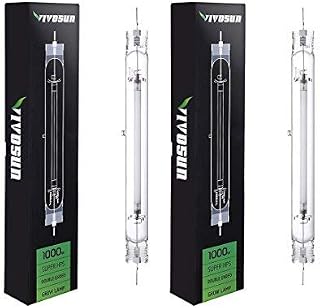 VIVOSUN 2 Pack of 1000W Double Ended High Pressure Sodium DE HPS Grow
