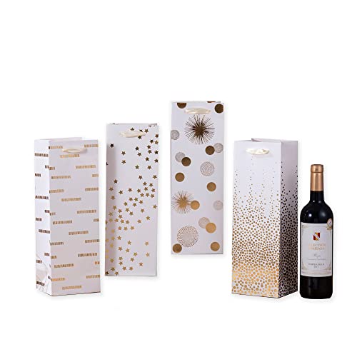 Shipkey SHIPKEYWINE006 12 Pack Of Wine Gift Bag, Bags Bulk For Wine Bottles, 13.7 Inch Wine Bottle Bags For Thanksgiving, Halloween cover
