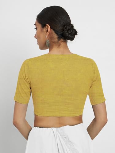 Image of Thevasa Women's Dupion Raw Silk Divine Depth Blouse