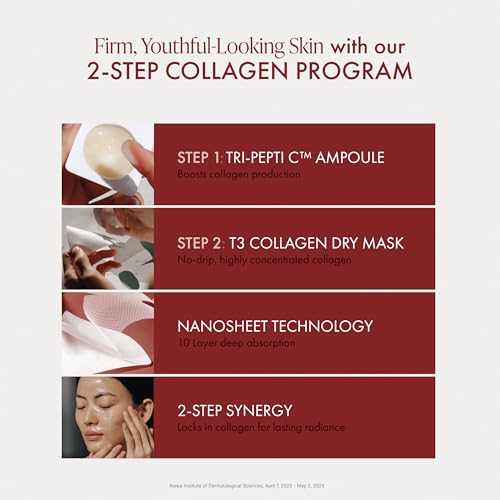 Image of EPODE Reboot & Glow Collagen Duo Face Mask 4-Week Program | Intensive At-Home Care Program for Glass Skin | 0.16 fl. oz. Ampoule + 0.05 oz. Mask Sheet | Powered by EPODEPTH Technology