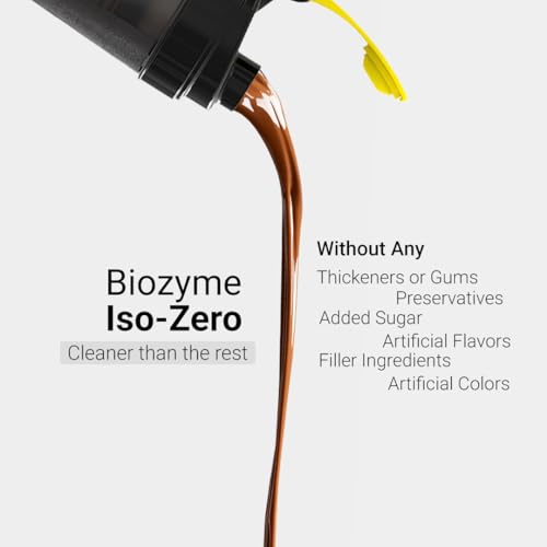 Image of MuscleBlaze Biozyme Iso-Zero Whey Protein Isolate Powder, 5 Sachets | Ice Cream Chocolate | 27g Whey Protein Per Sachet | USA Patent-Published Enhanced Absorption Formula (EAF)