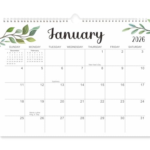Calendar 2025-2026 -18 Month Wall Calendar from July 2025- December 2026 Monthly Calendar for Home Office Planning Orgnizing
