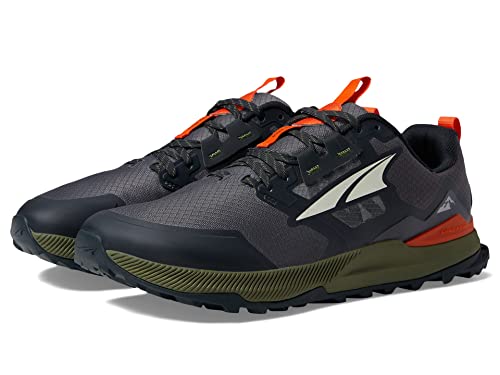 ALTRA Men's Lone Peak 7 Trail Running Shoe, Black/Gray, 10.5