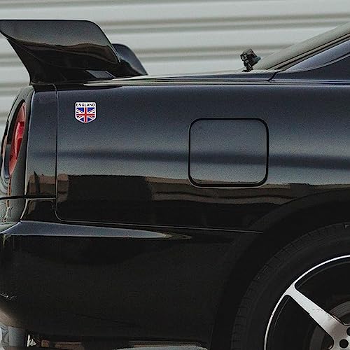 Image of British Flag Car Sticker England UK Flag Aluminium Car Stickers Auto Decals for Trucks Motorcycle Car Union Jack Flag Emblem Decal Badge International Flags Country Flags 1.97 inch (British)