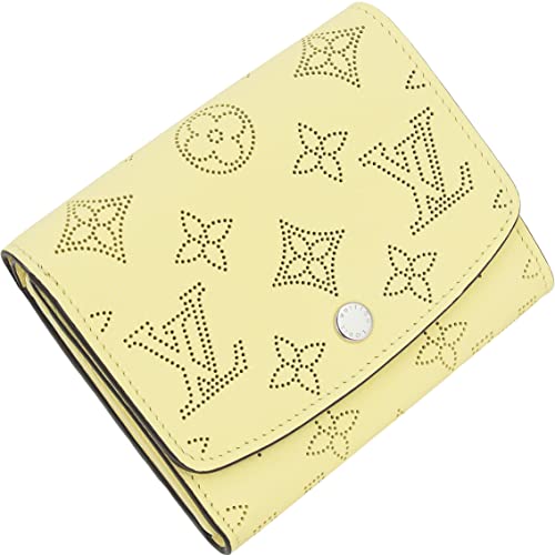 [LOUIS VUITTON(ルイヴィトン)] M81517 ポルトフォイユ・イリス コンパクト マヒナ･レザー バナナ（イエロー）コインケース 小銭入れ カード ケース レディース 純正化粧箱 ショップバッグ 付き