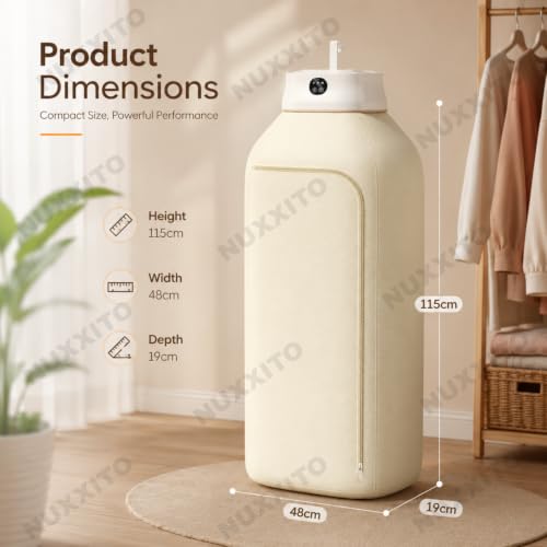 Image of Electric Fast-Drying Machine with Adjustable Timer & Hassle-Free Setup Low Noise, Energy Saving, For Apartment, RV, Travel, Small Spaces Heat Warmer For Baby & Light Clothes (Small)