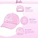 Barbie Girls Fashion Baseball Cap Clothes – Cotton Pink Hat for Girls 5-13 Years Old – Adjustable Snapback Hat for Playground, Traveling, Everyday Wear