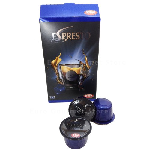 K-Fee Espresto Espresso Furioso, Café, Arabica, Intensité 8, 16 Capsules
