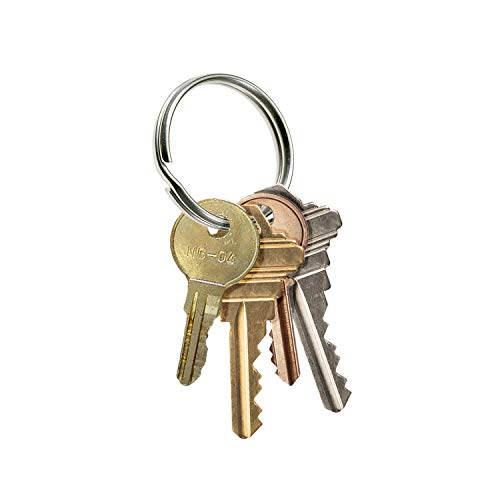 Lucky Line ¾” Split Key Ring Bulk 100/Box, Nickel-Plated Tempered Steel, Heavy Duty Metal Key Chain Ring for Cars, Crafts, Lanyards by Lucky Line - Image 2