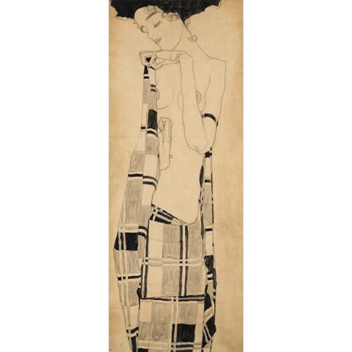 Toile Egon Schiele fille debout 101,6 x 127 cm pour habiller un grand mur