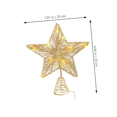Cabilock 3 Pecas Estrela Do Topo Da Árvore Do Pentagrama Projetor De Luz Noturna Enfeites De Natal L