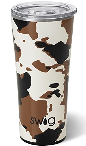 Swig Life 22oz Insulated Tumbler, Travel Coffee Tumbler with Lid, Cup Holder Friendly Travel Coffee Mug, Stainless Steel Thermos (Hayride)