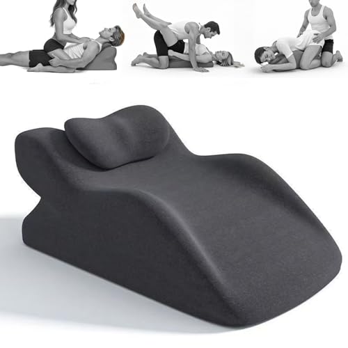 Sexkissen für Paare mit Memory Foam Sex Kissen für Die Paare Sex Positionen Sex Pillow Keilkissen für Paare mit verbessertem Winkel und erhöhtem Komfort(Space Grau)