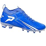 Phenom Elite Quantum Speed 2.0 Football Cleats – Team Color Edition | Lightweight, High-Performance Speed Cleats for Men | Enhanced Traction & Comfort for Peak Performance - Blue (Medium, 7)