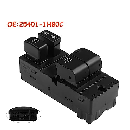 Interrupteur vitre électrique commande premium robuste pour Nissan Micra 254011HB0C