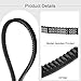 uxcell AX27 EPDM V-Belt, Raw Edge Cogged Industrial Rubber V Belt 1/2