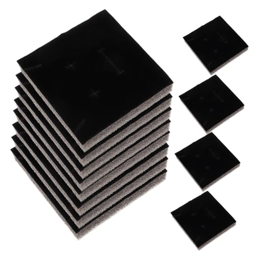 IMIKEYA 20 piezas Insertos de Esponja para Caja Joyería Organizador Protector para Exhibir Pendientes Relleno Duradero y Versátil para Joyero