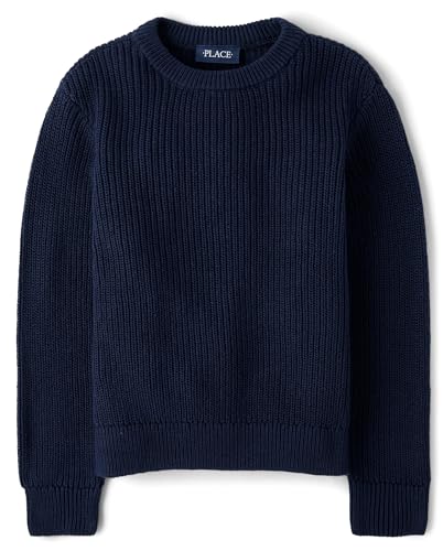 The Children's Place Boys Long Sleeve Crew Neck Pullover Sweater