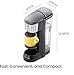 CHEFMAN Single Serve Coffee Maker, K Cup Coffee Machine: Compatible with K-Cup Pods and Ground Coffee, Brew 6 to 12oz Cup Drip Coffee Maker, 40oz Water Reservoir, Cup Lift, Filter Included