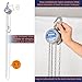 Amarite Mini Hand Chain Hoist, 1/4 Ton Capacity, 10FT Lift, Dual Chains, 0.8