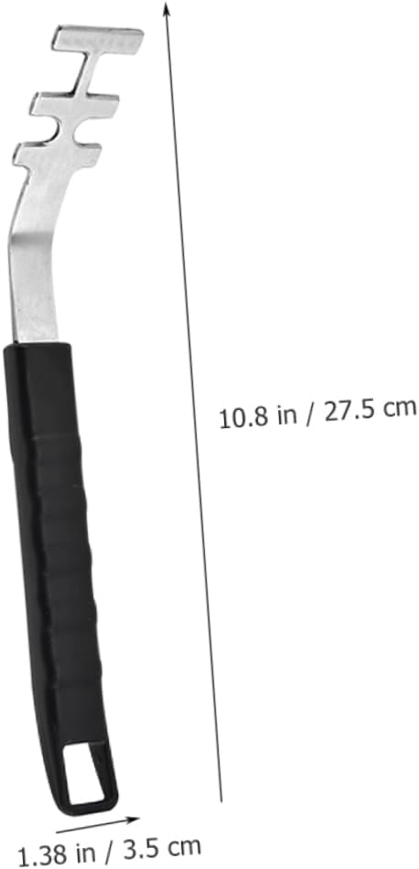 2 Pack Stainless Steel Grill Grate Lifter with Plastic Handle