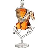 Pegasus Diamond Crystal Decanter, For Wine & Whiskey - The Wine Savant - 12" Tall Dazzling Crystalline - For Wine, Spirits, Scotch, Bourbon, Cognac and Brandy - 500mL - Pegasus Horse Winged Diamonds