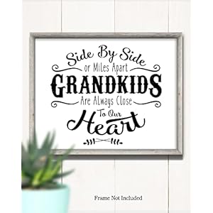 Grandparents wall art from grandkids grandparents day gift ideas best gifts for grandparents wall decor grandparent gift gifts for grandparents 10×8 unframed print  urban country home decor