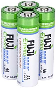 Fuji Enviromax AA Super Alkaline LR6 Batteries - Eco-Friendly, Long Lasting, Powerful, No Harmful PVC & Heavy Metals Used  (4 Pack)