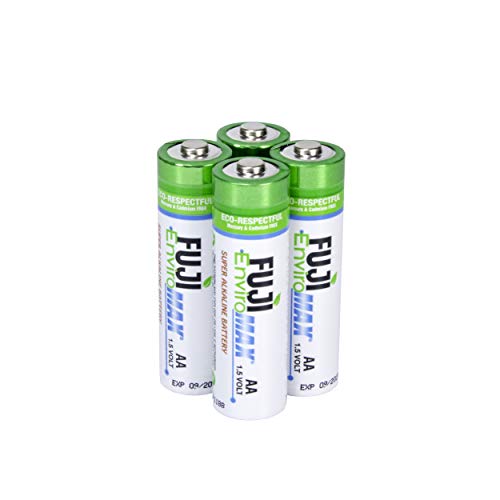 Fuji Enviromax Super Digital Alkaline Eco Friendly Batteries AA, 4 Count, 1 pack