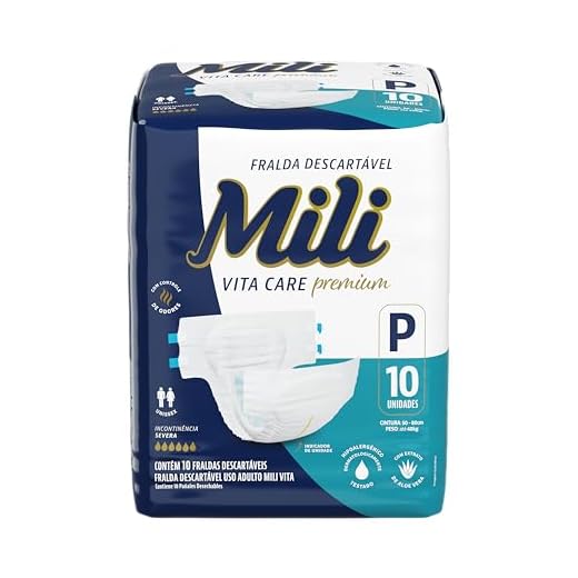 Mili Fralda Adulto Vita Premium P - 10 Unidades