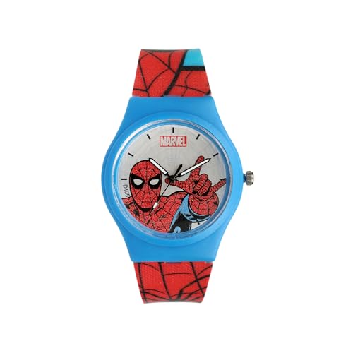 Image of Marvel Spider Man Kids Analog Wrist Watch for Boys | Soft Silicone Strap | Lightweight Comfortable Watch for Children | Adjustable Buckle Casual Daily Wear Watch for Kids