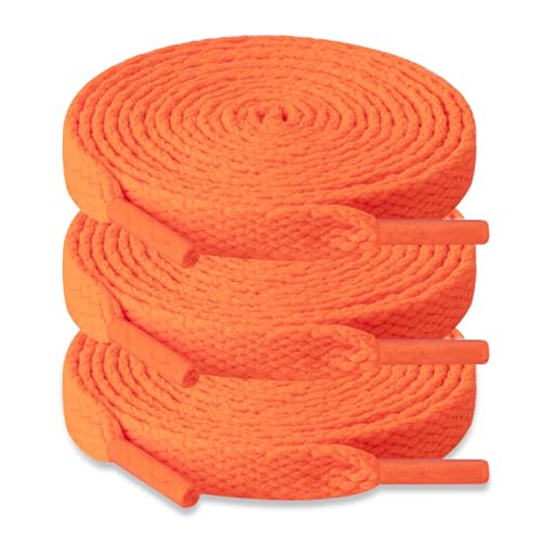 Image of ZHENTOR 3 Pair Flat Shoe Laces for Sneakers, Shoelaces for Sneakers Athletic Running Shoes Boot Strings