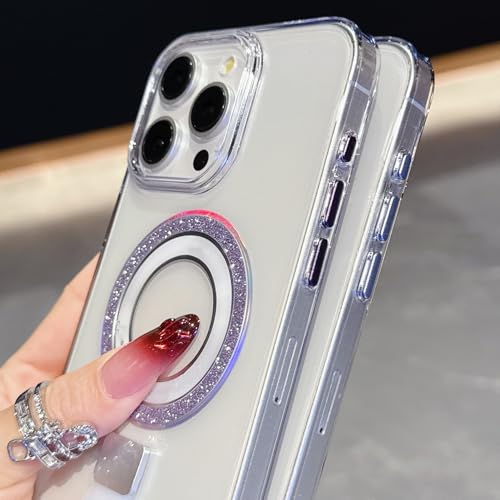 Coque iPhone 15 transparente pailletée avec sangle pour sorties - 2