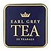 New English Teas Victorian Garden Tea Tin with 32 English Breakfast Teabags – Tapestry Inspired Tin with Decorative Pink Florals (Earl Grey)