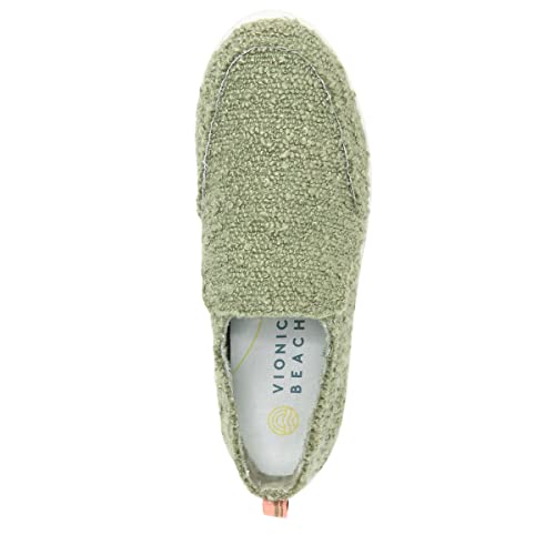 Vionic Malibu Women's Slip-On Comfort Shoe Army Green Boucle - 7 Medium #TOP2