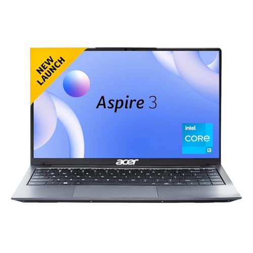 Image of acer Aspire 3 Intel Core i3 12th Gen 1215U - (8 GB /512 GB SSD /Windows 11 Home) A324-51 Thin and Light Laptop (14 Inch Full HD LED-Backlit IPS Display, Steel Gray, MS Office, 1.45 Kg)