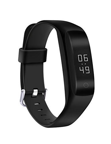 YUNTAB C5 Smartband,Heart Rate Monitor/Sleep Detect/Fitness Tracker/Call Notifiction,Compatible iOS 8.0 Android 4.4 Above
