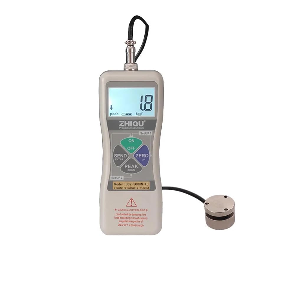 Dynamomètre industriel 5000N et testeur de pression rechargeable haute précision