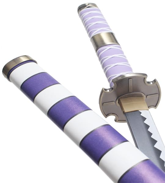 One Piece Sabre Luffy Katana en Bois - Lame Nidai Kitetsu Replique Presentoir