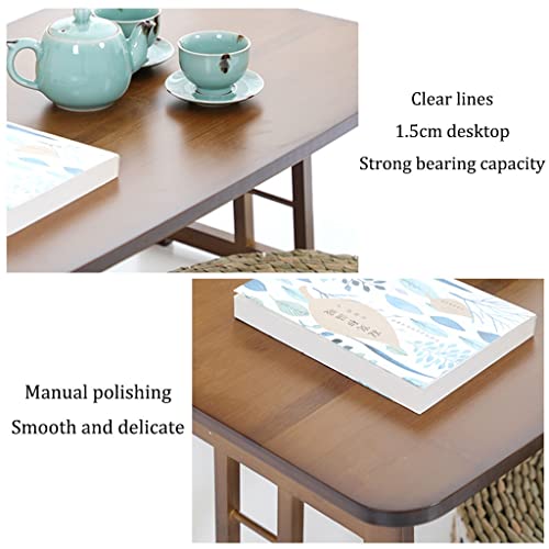 Support d'ordinateur multifonctionnel et table basse pliable en bois - 4
