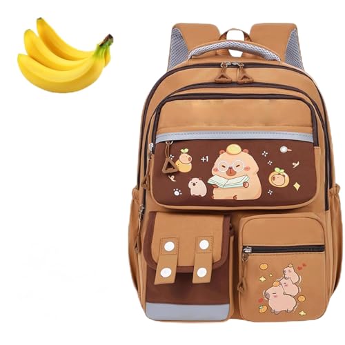 Sac à dos Capybara enfants grand format 42cm pour école et voyages