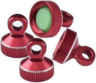 Aluminum 6061-T6 Damper Top Cap for GPM Optional and Original Shock Absorbers for Traxxas 1/10 RC Cars and Trucks - Red