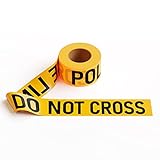 Crowd Control Warehouse PE Warning Tape, 2.0 mil x 1000 Ft. x 3 Inch, Yellow Tape with Police LINE DO NOT Cross Black Print - Trafford Industrial