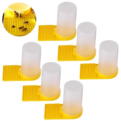 Alimentador de agua para abejas, RoadLoo 6 unidades, alimentador de entrada de abejas, alimentador para abejas, dispensador de agua, plástico, suministros de apicultura, alimentación de abejas